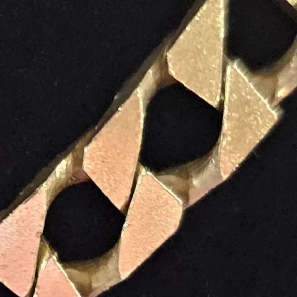 Solid 925 Italy Diamond Cut Curb Chain 20” 44g Heavy Sterling Silver 6.5mm - Picture 4 of 12